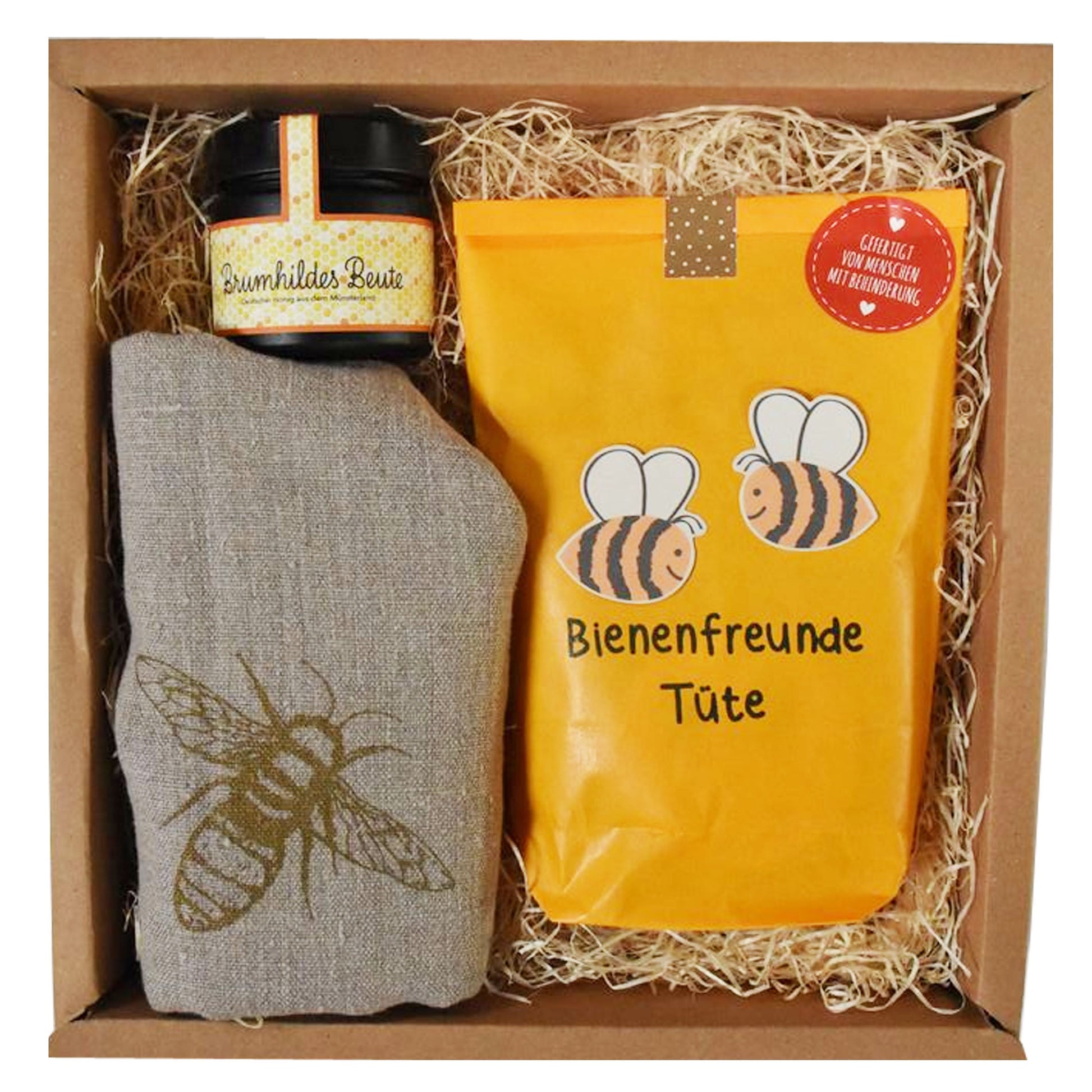 Honig Geschenkset-Bienenfreunde Geschenkbox mit Honig