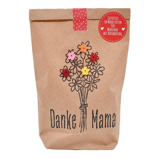 Das beste Danke Mama Geschenk für die beste Mutter. Unsere 'Danke Mama' Wundertüte, vollgepackt mit liebevollen Überraschungen, die den Tag verschönern.