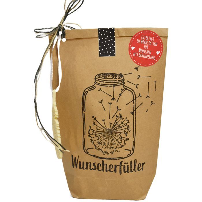 Wunschgeschenk: Wunscherfüller Pusteblume Wundertüte