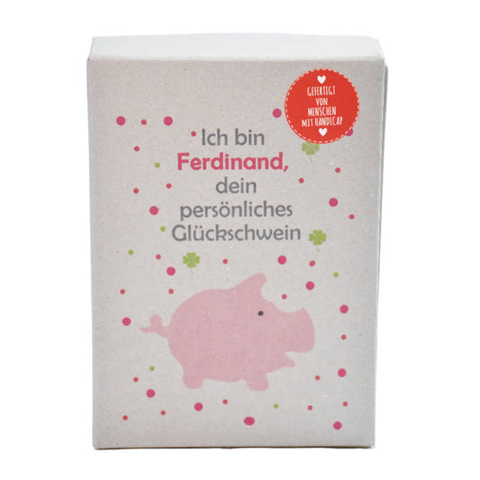 Glücksschwein Ferdinand in Geschenkbox